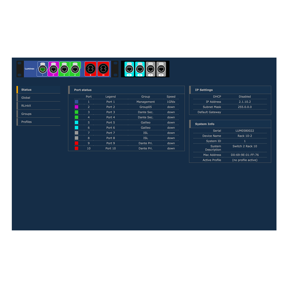 Luminex GigaCore 10 Switcher For Hire - Presentation Design Services